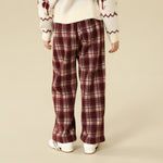 Checked Pants For Girls
