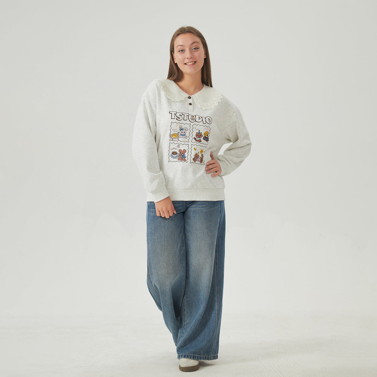 Washed Jeans Pants For Women