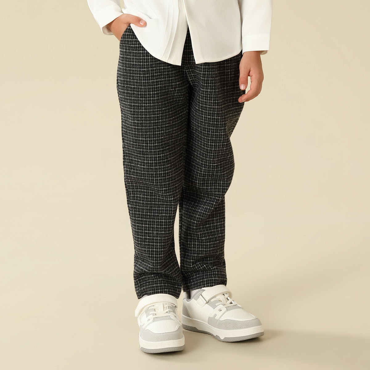 Checked Pants For Boys