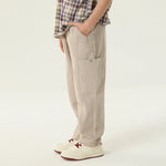 بنطال كاجوال سادة بخصر مطاطي للأولاد