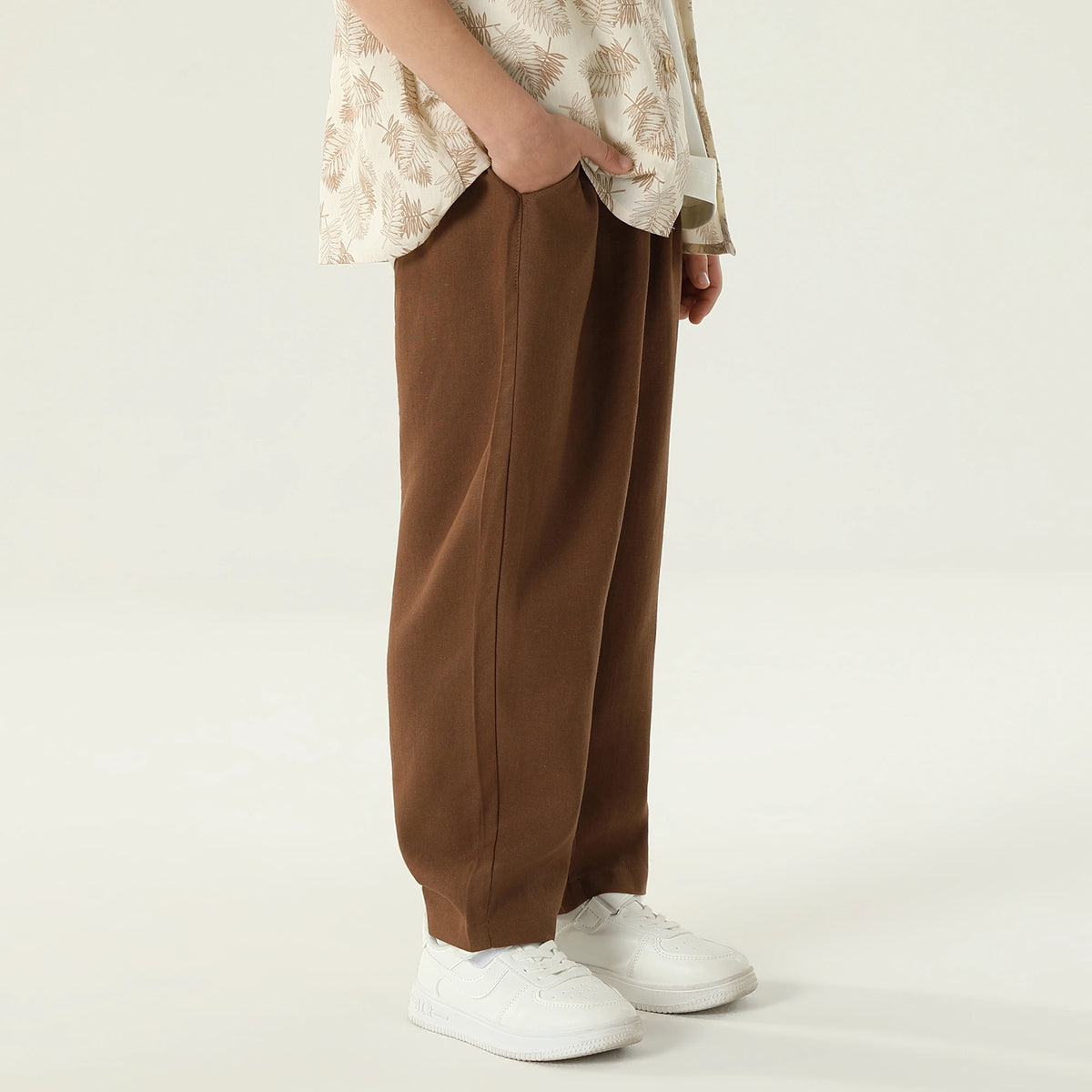 بنطال كاجوال سادة للأولاد