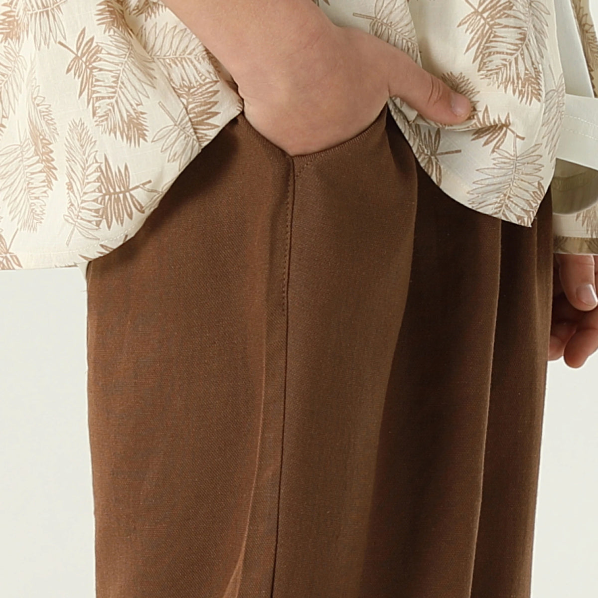 بنطال كاجوال سادة للأولاد