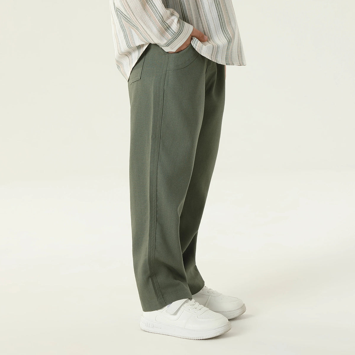 بنطال كاجوال سادة للأولاد