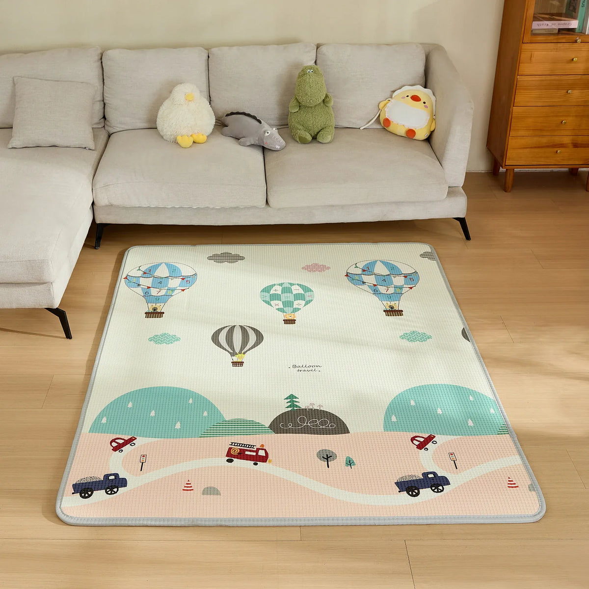 0M Multicolor-air balloon Play Mat For Baby Image