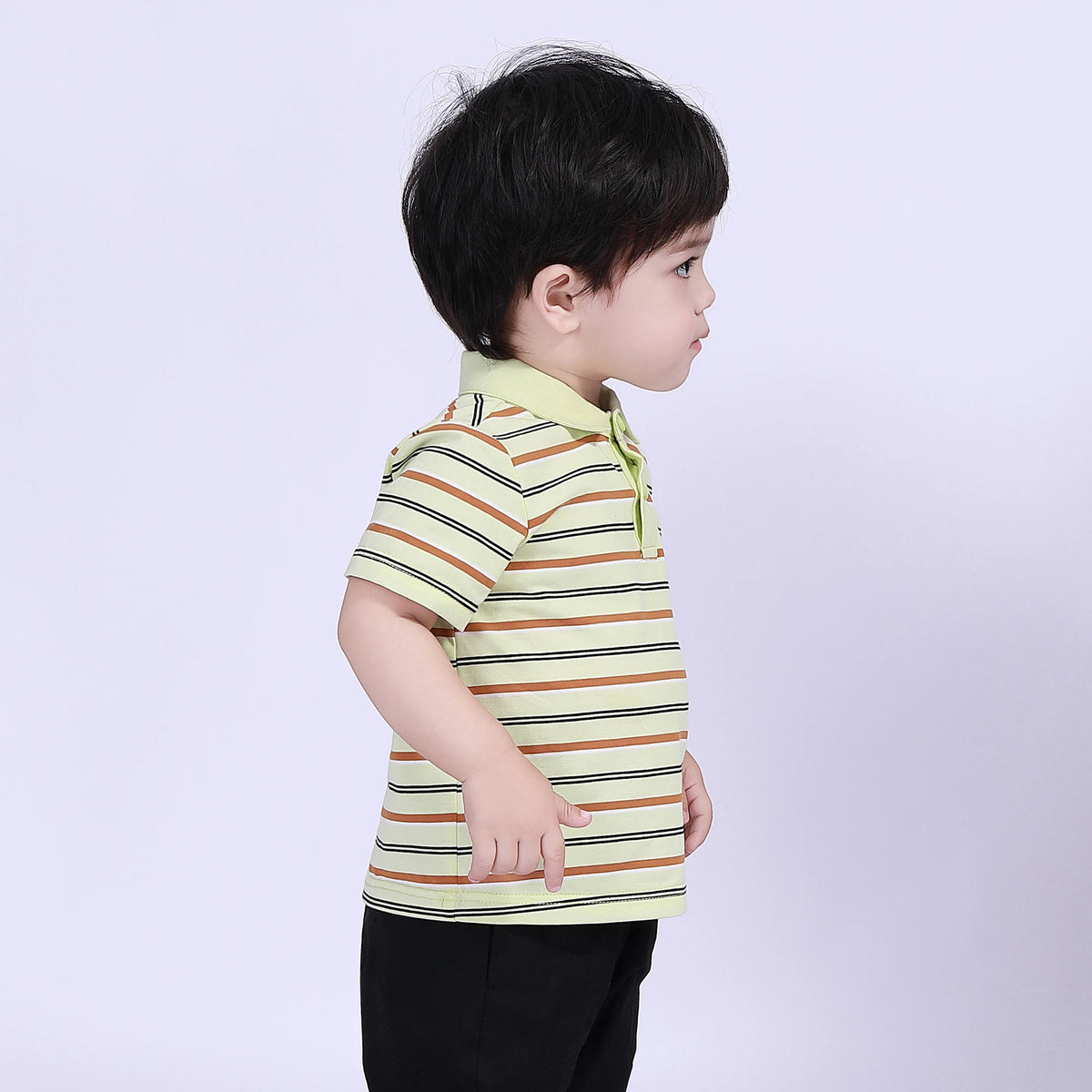Striped Polo Shirt for Baby Boy Image