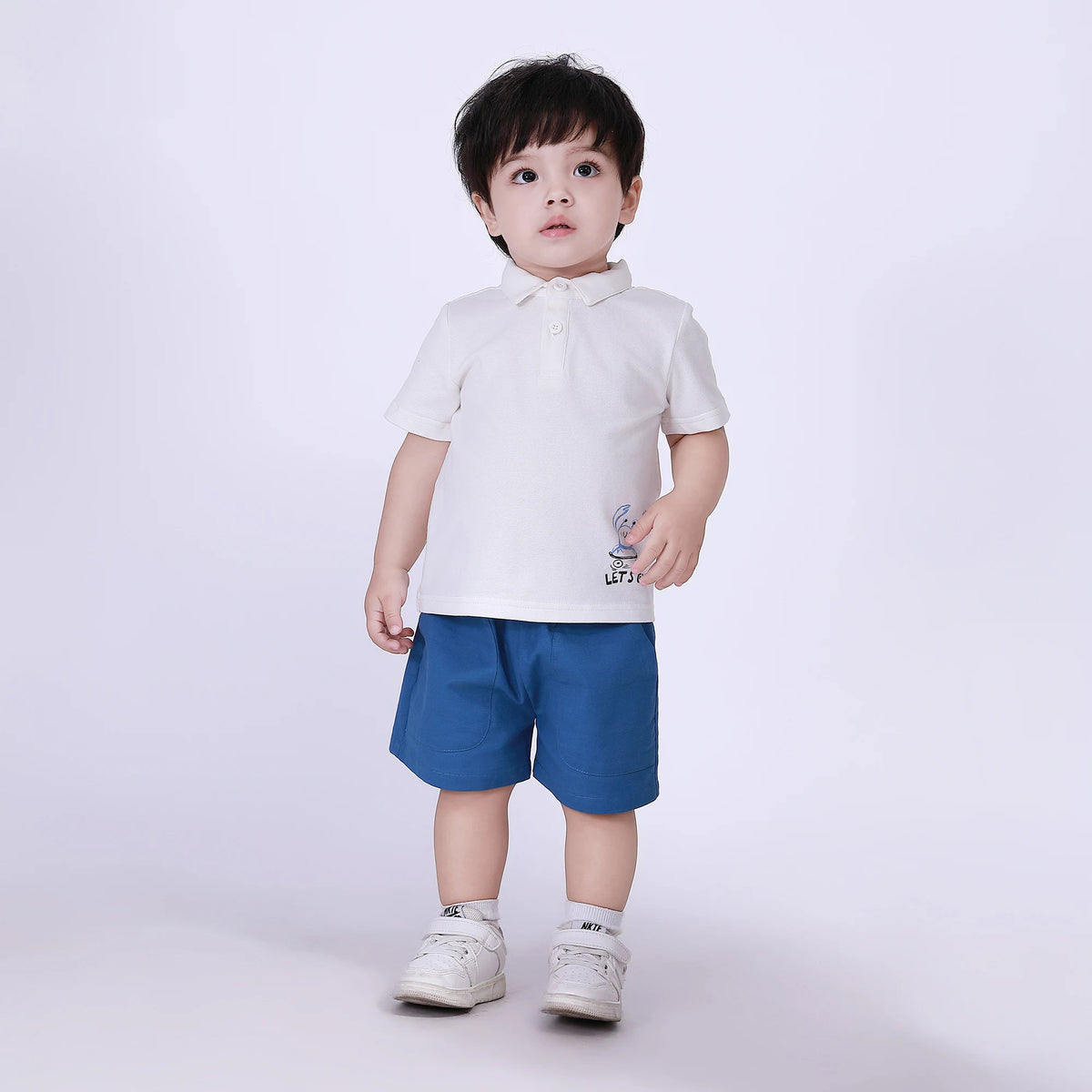 Printed Polo Shirt for Baby Boy Image