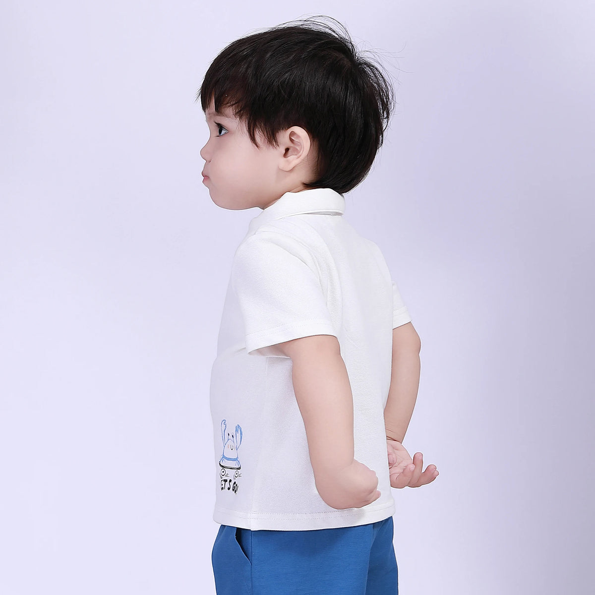 Printed Polo Shirt for Baby Boy Image