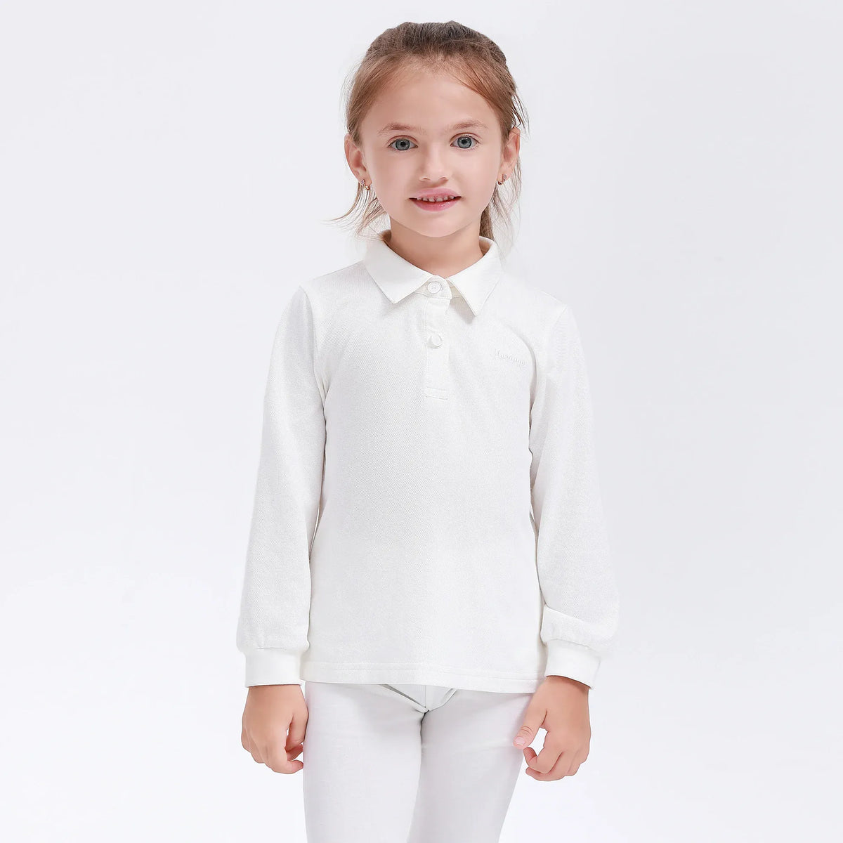 Embroidery Uniform Polo Shirt for Girls Image