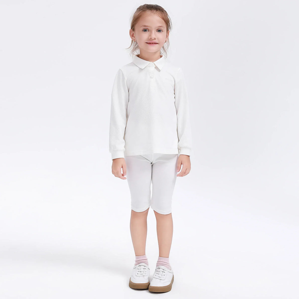 Embroidery Uniform Polo Shirt for Girls Image