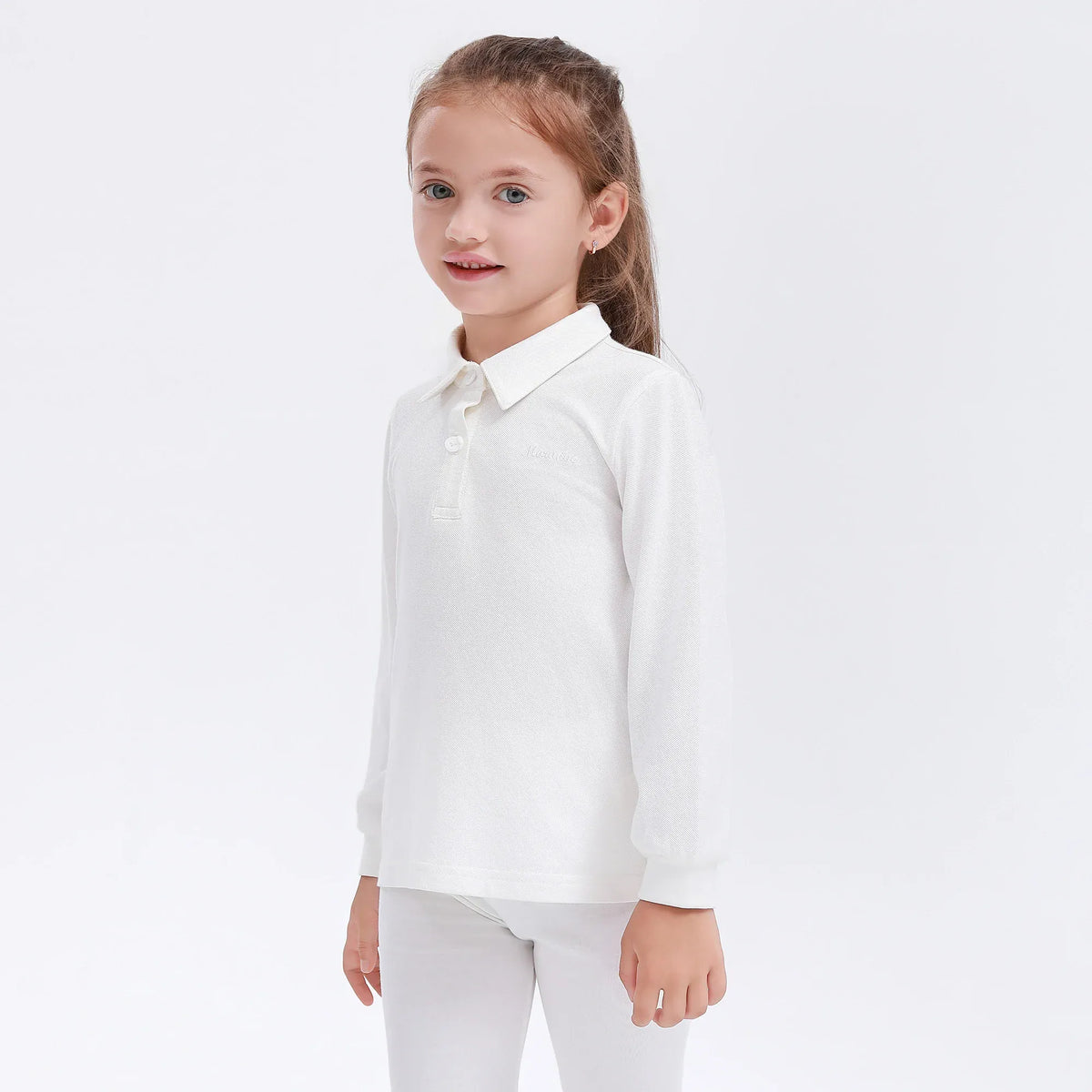 Embroidery Uniform Polo Shirt for Girls Image