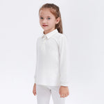 Embroidery Uniform Polo Shirt for Girls Image