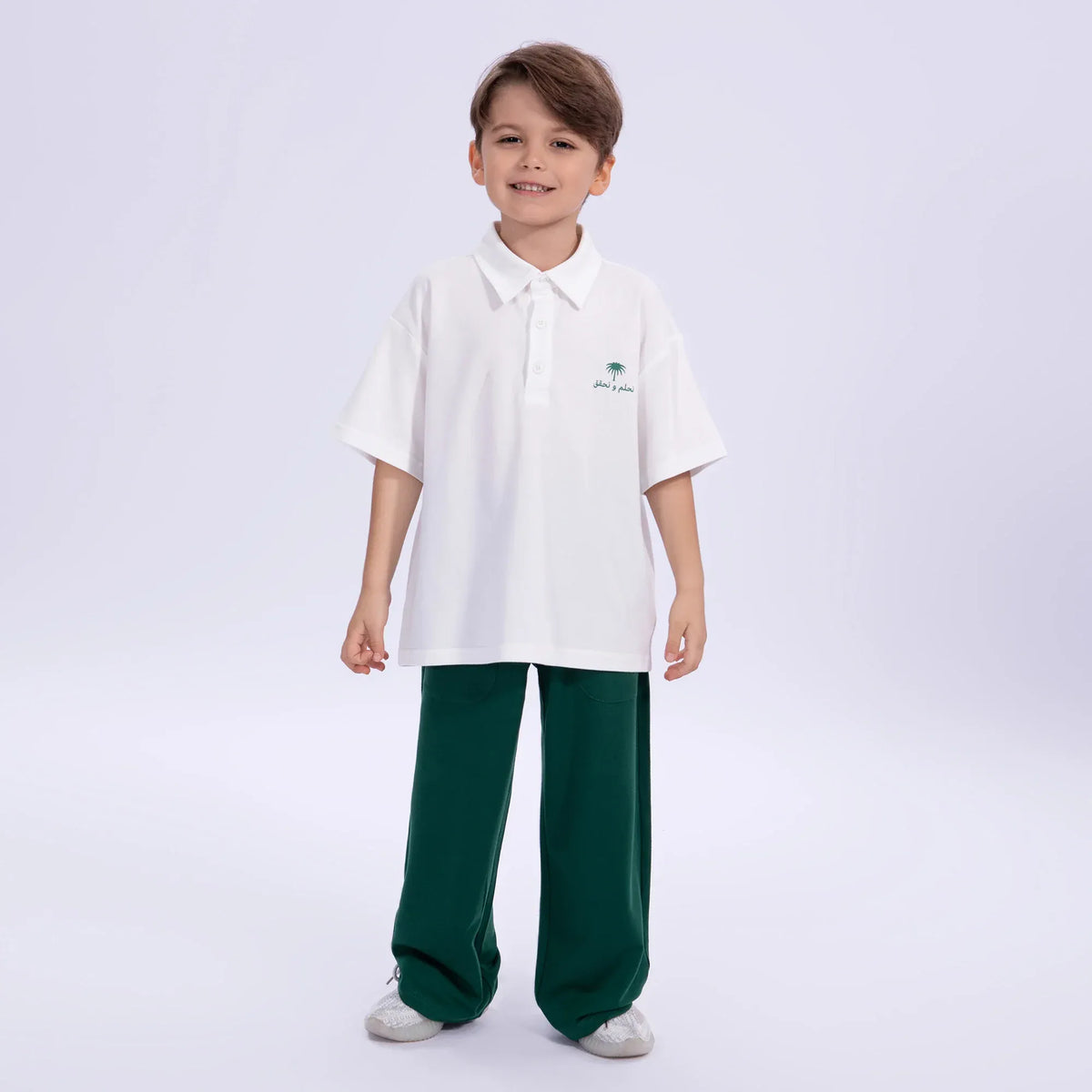 Printed Casual Polo Shirt for Boys Image