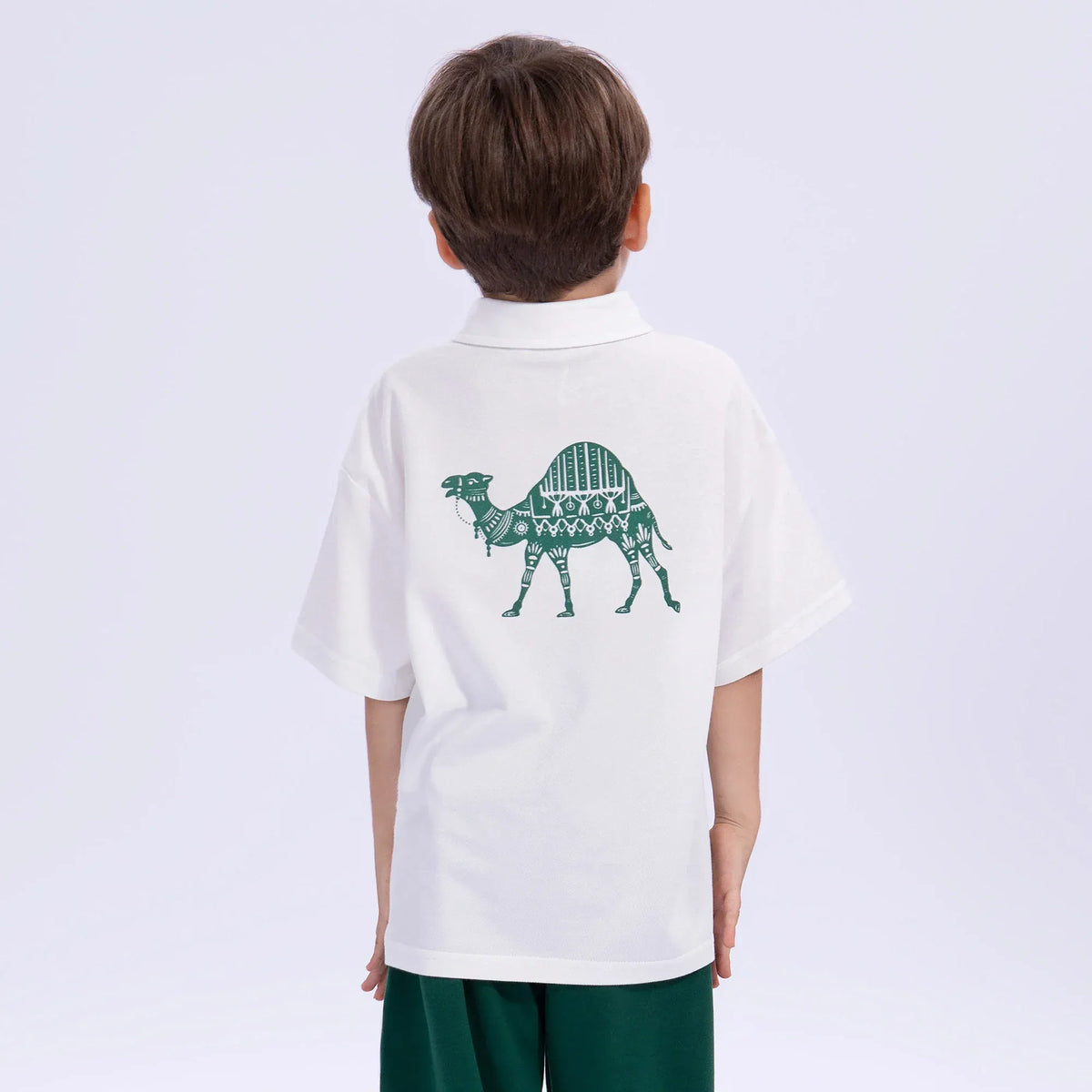 Printed Casual Polo Shirt for Boys Image
