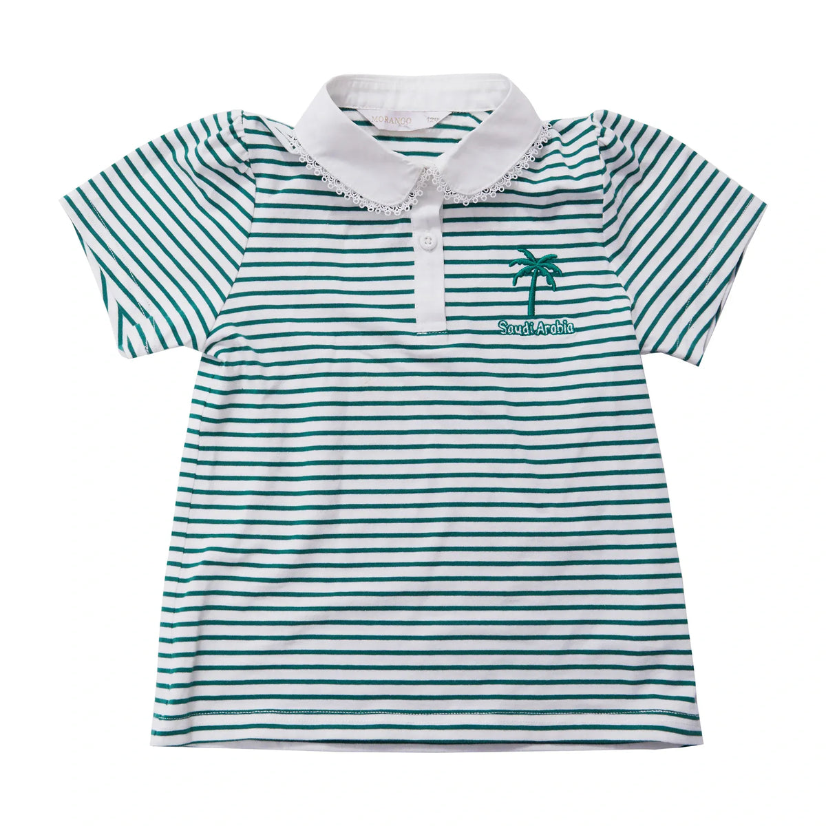 Striped Casual Polo Shirt for Girls Image
