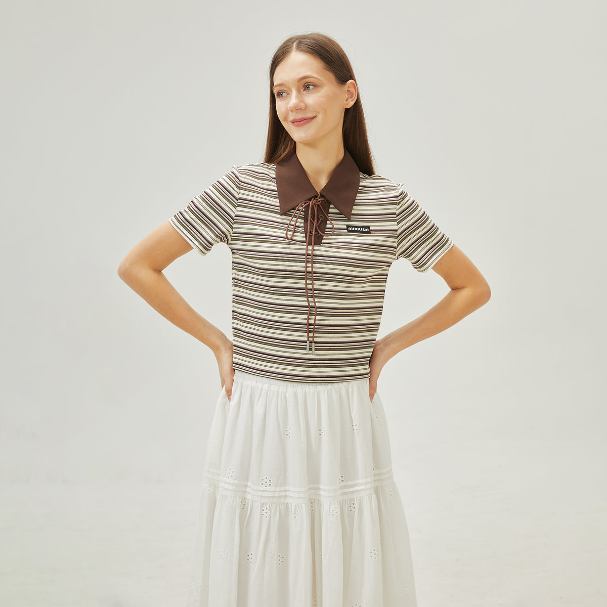 بولوشيرت مخطط للنساء