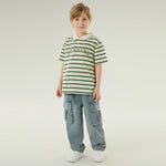 بولوشيرت كاجوال مخطط للأولاد