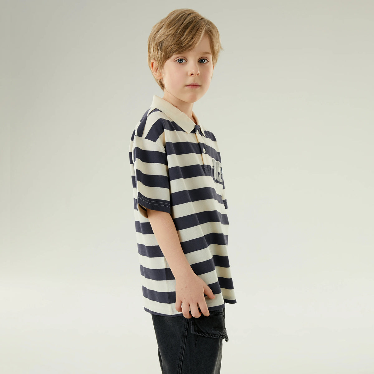 بولوشيرت كاجوال مخطط للأولاد