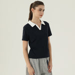 بولوشيرت نسائي بألوان متداخلة