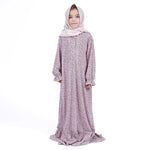 Purple Isalmic Prayer Robe For Girls Image
