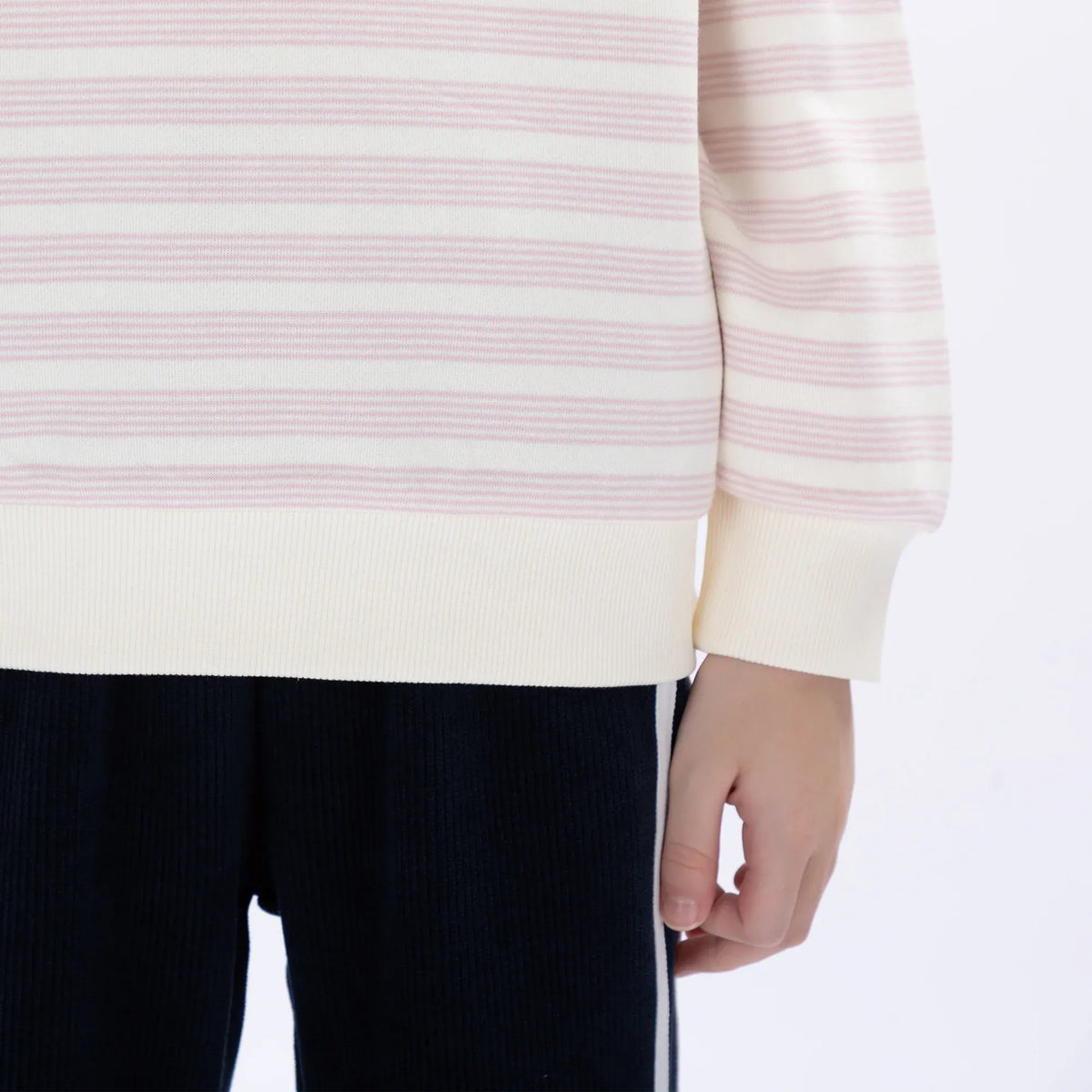 Casual Striped Sweatshirt for Girls Image