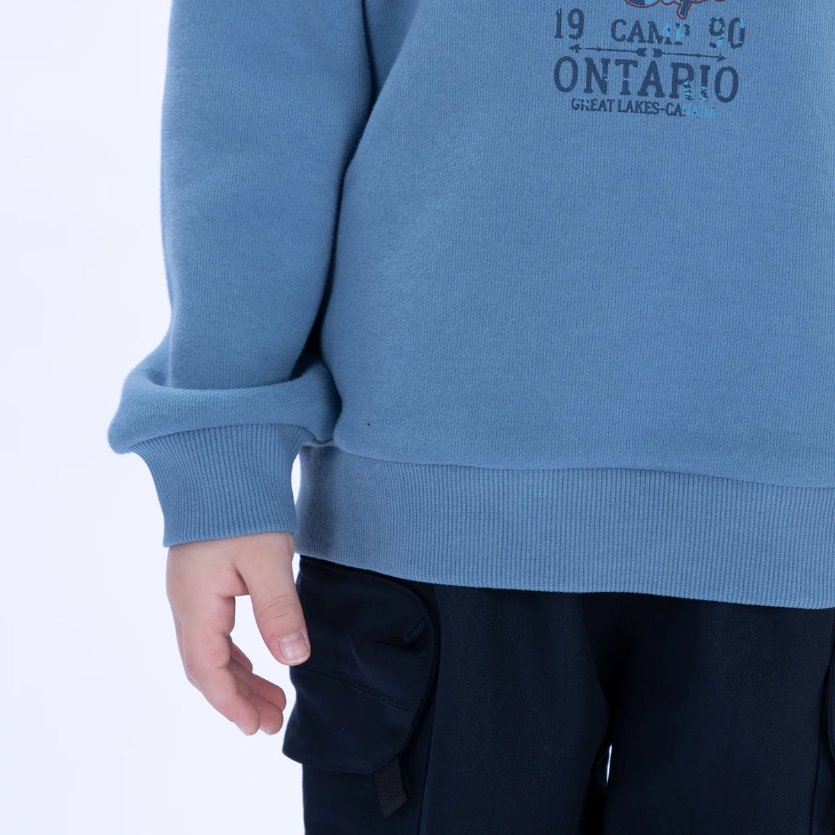 Casual Printed Hoodie for Boys Image