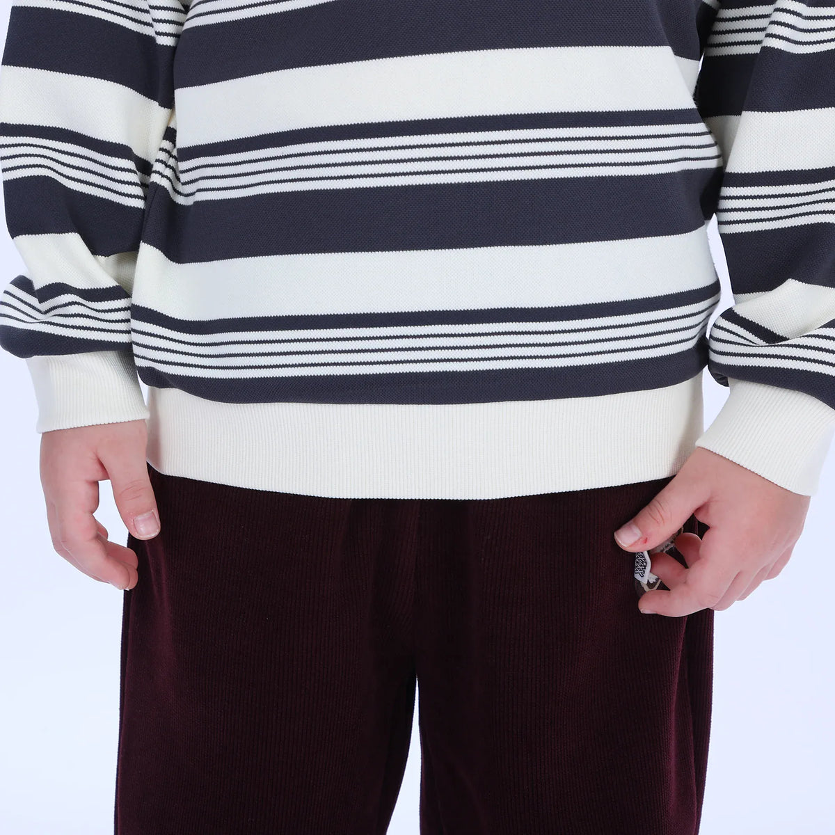 Casual Striped Sweatshirt for Boys Image