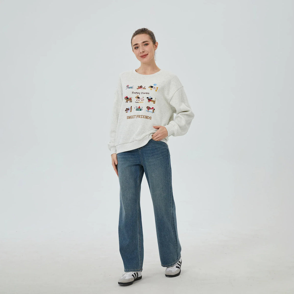 Embroidery Sweatshirt for Women Image