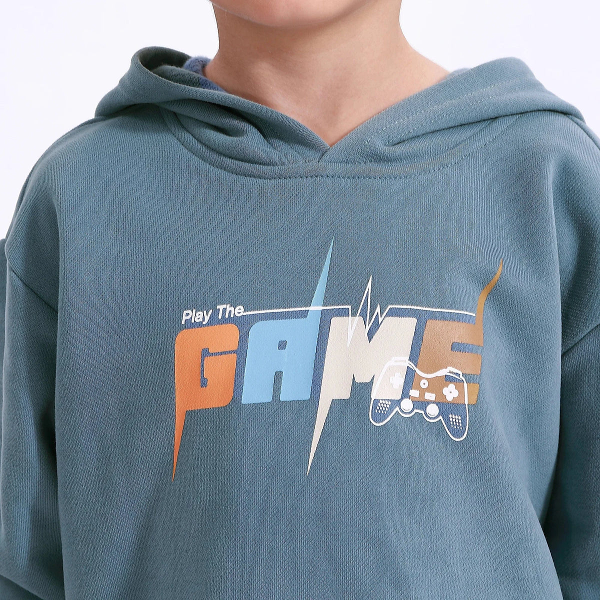 Casual Printed Hoodie for Boys Image
