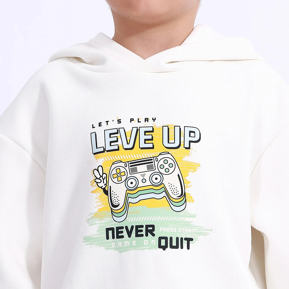 Casual Printed Hoodie for Boys Image