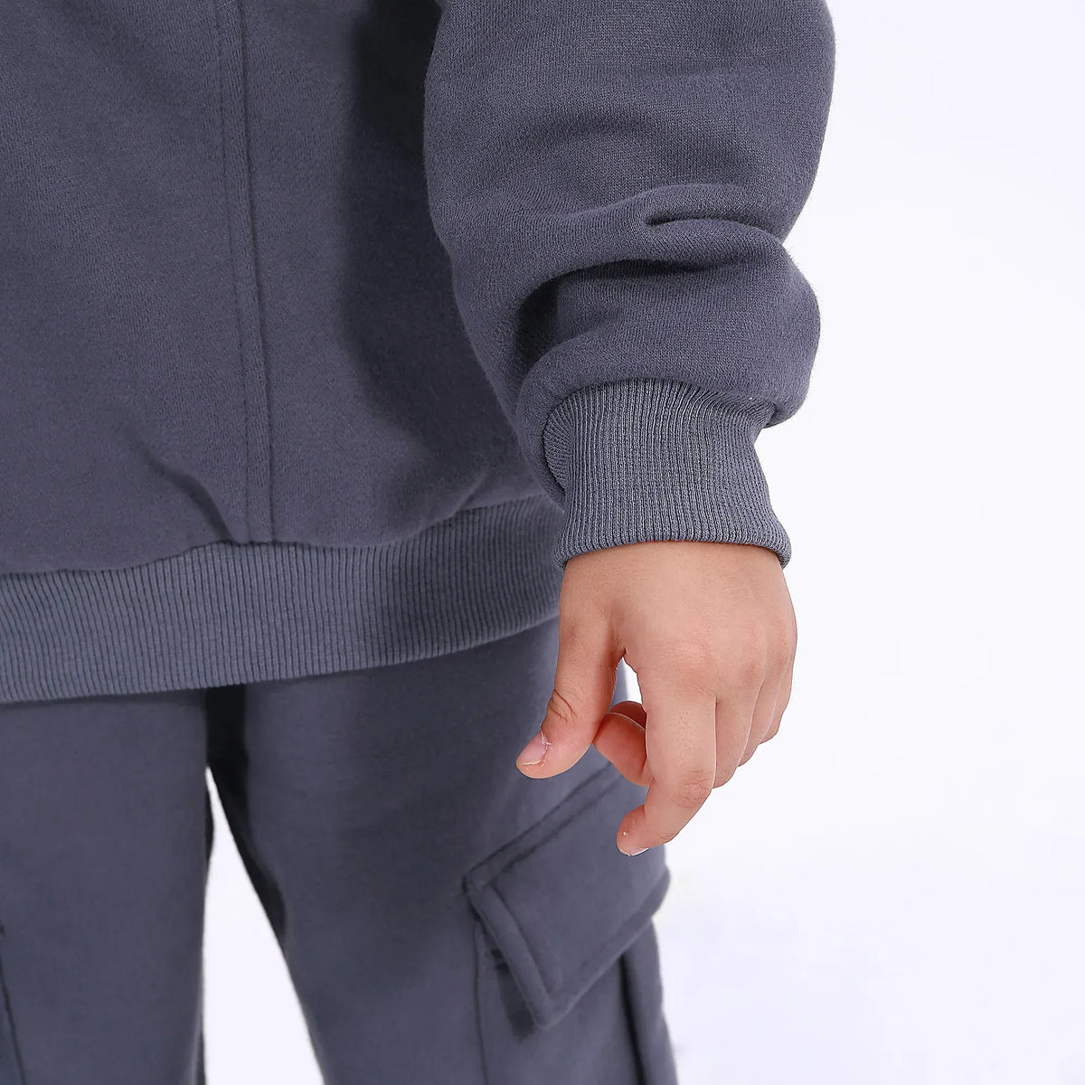 Casual Plain Hoodie for Boys Image