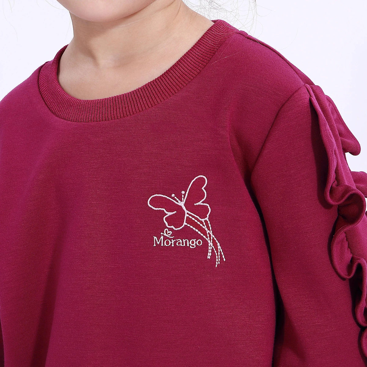 Casual Embroidery Sweatshirt for Girls Image