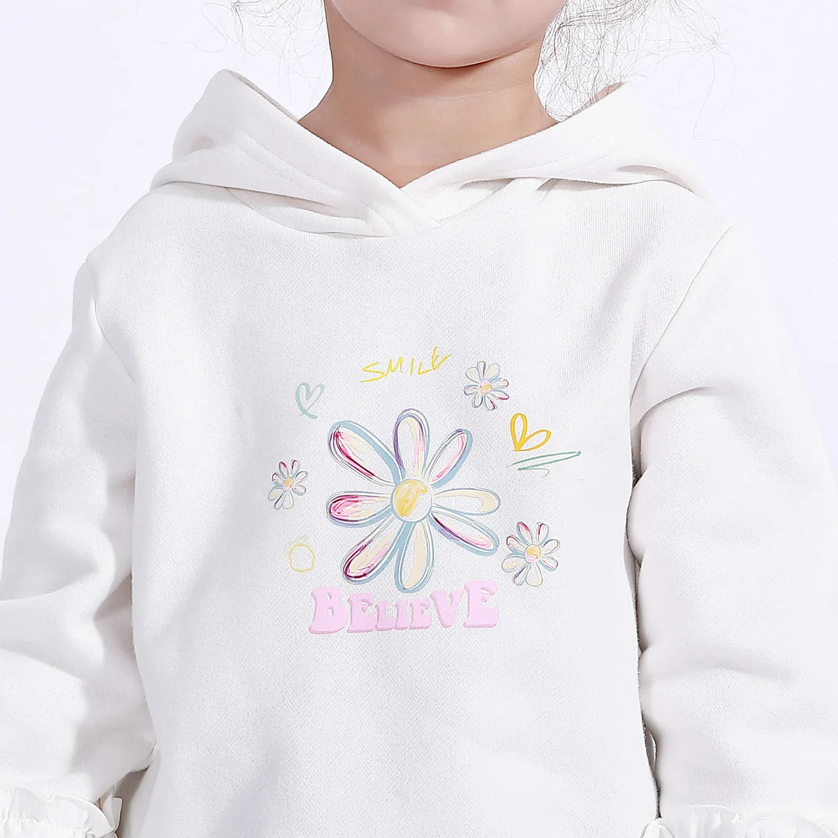 Casual Printed Hoodie for Girls Image