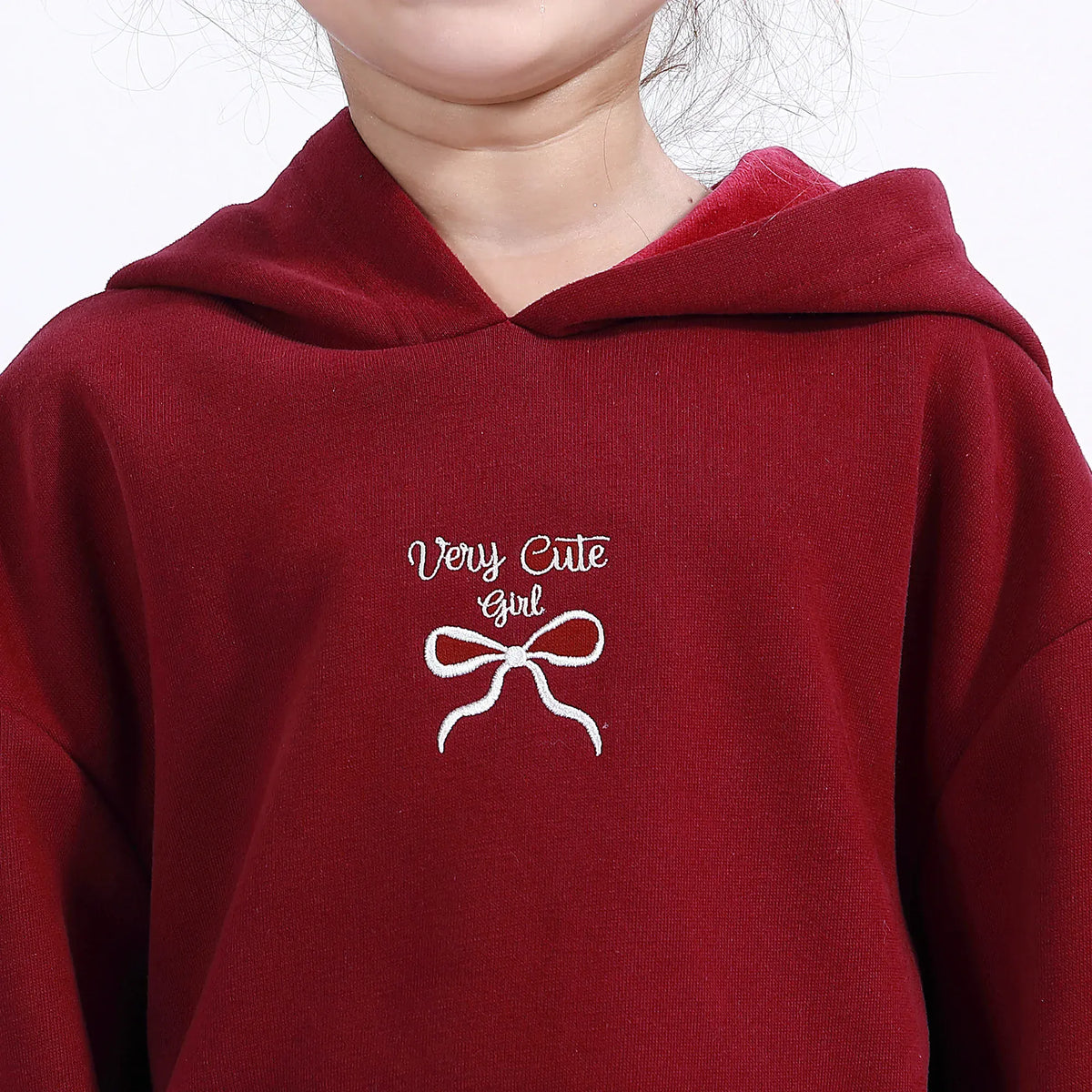 Casual Embroidery Hoodie for Girls Image