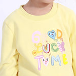 Casual Printed Sweatshirt for Girls Image