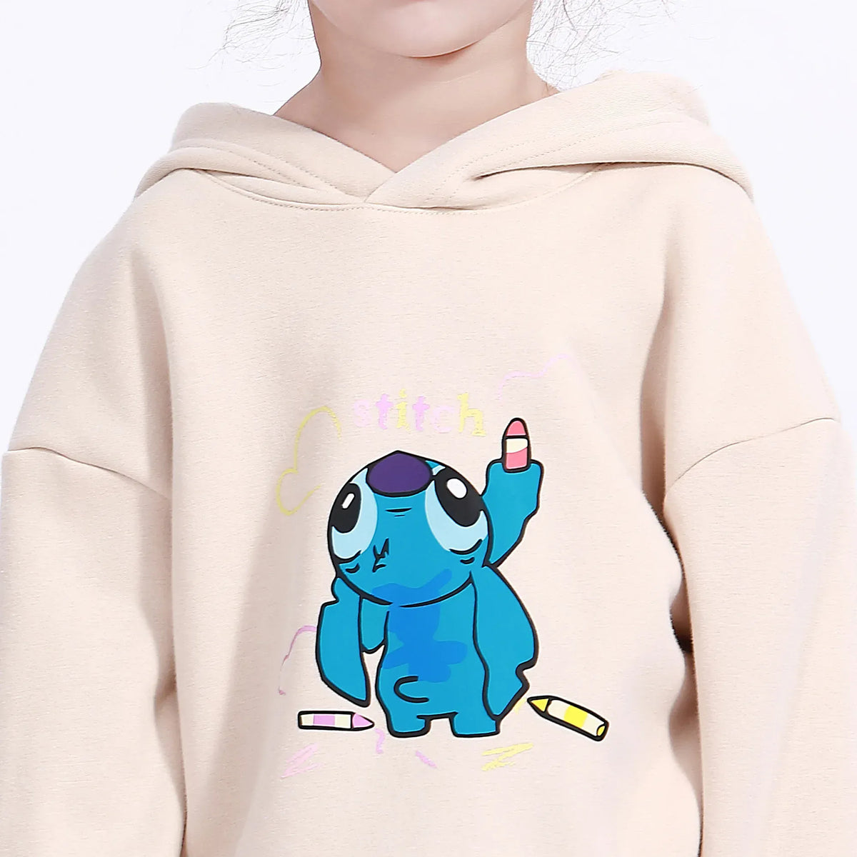 Casual Printed Hoodie for Girls Image