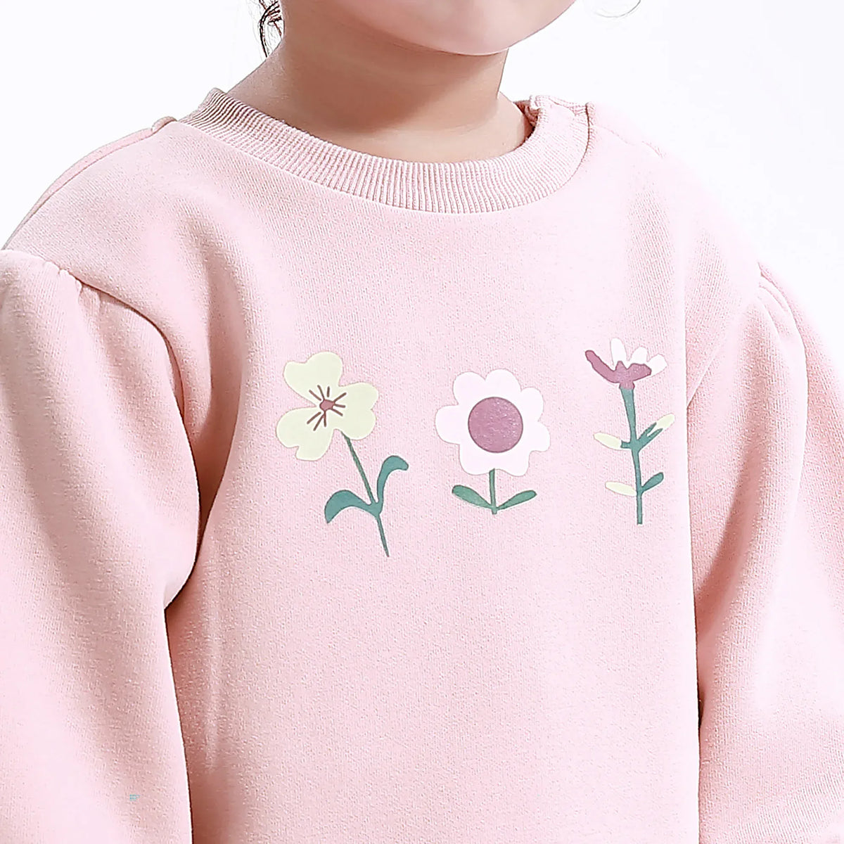 Casual Floral Sweatshirt for Baby girl Image