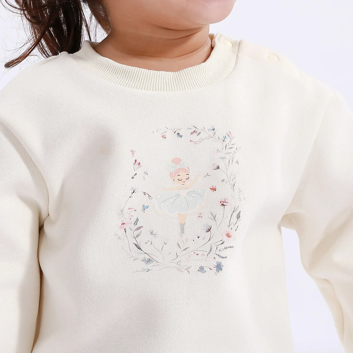 Casual Printed Sweatshirt for Baby girl Image