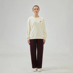 Embroidery Loose Drop-Shoulder Sweatshirt with Circular for Women Image