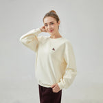Embroidery Loose Drop-Shoulder Sweatshirt with Circular for Women Image