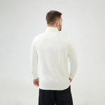 Plain Regular Sleeve Sweatshirt with Stand Collar for Men Image