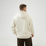 Embroidery Loose Drop-Shoulder Hoodie with With Hood for Men Image