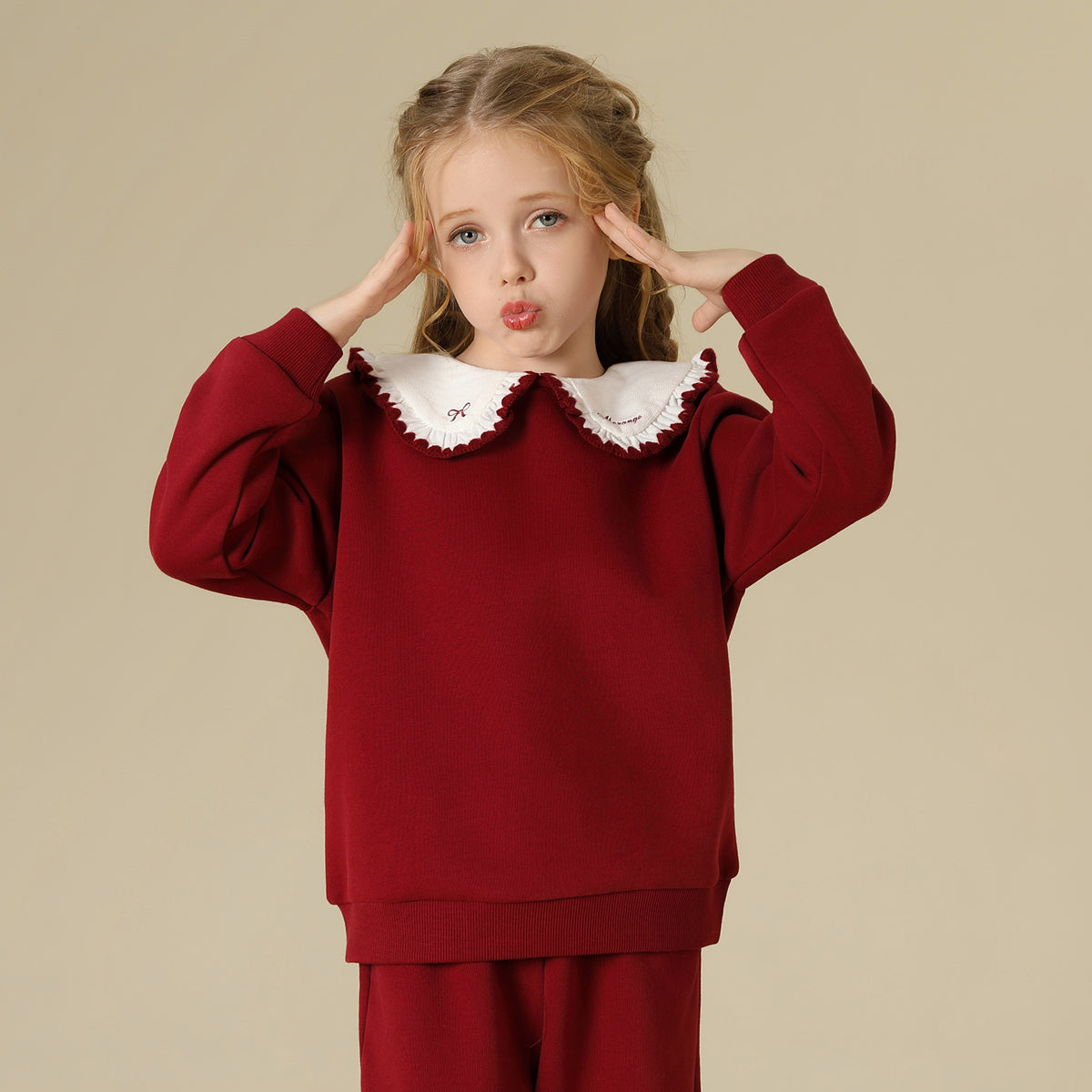 Embroidery Pullover For Girls