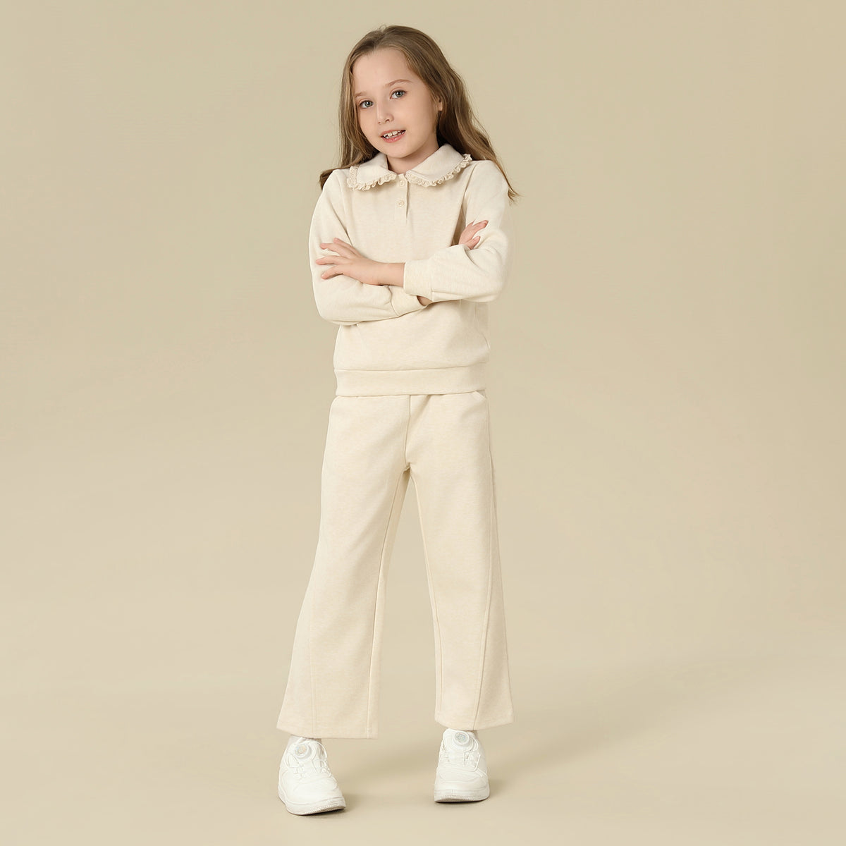 Solid Pullover For Girls
