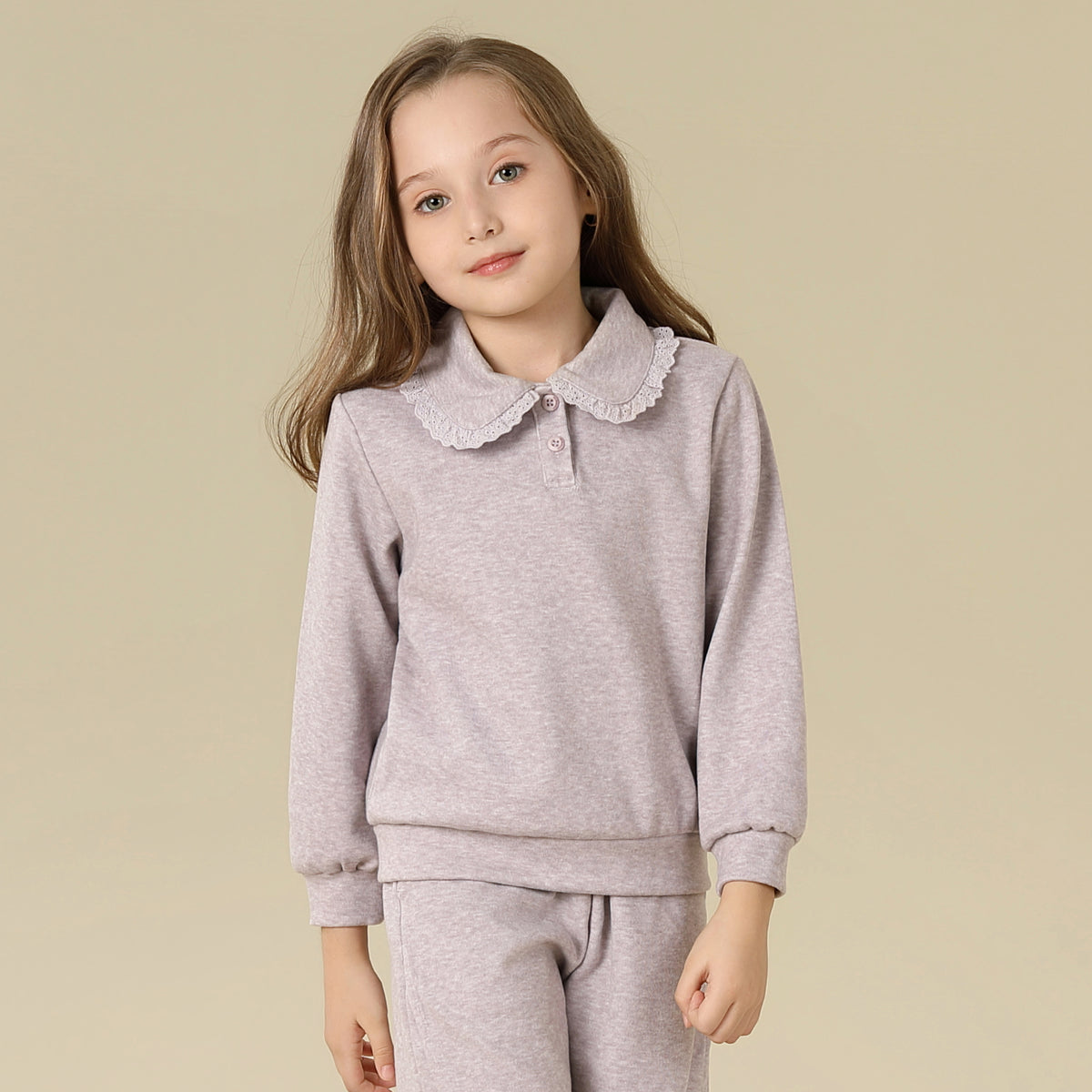 Solid Pullover For Girls