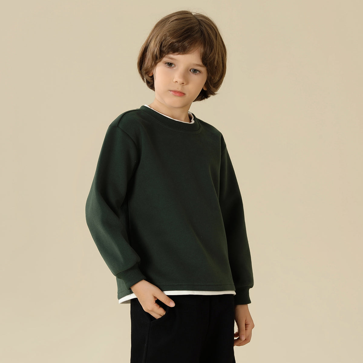 Plain Sweatshirt For Boys