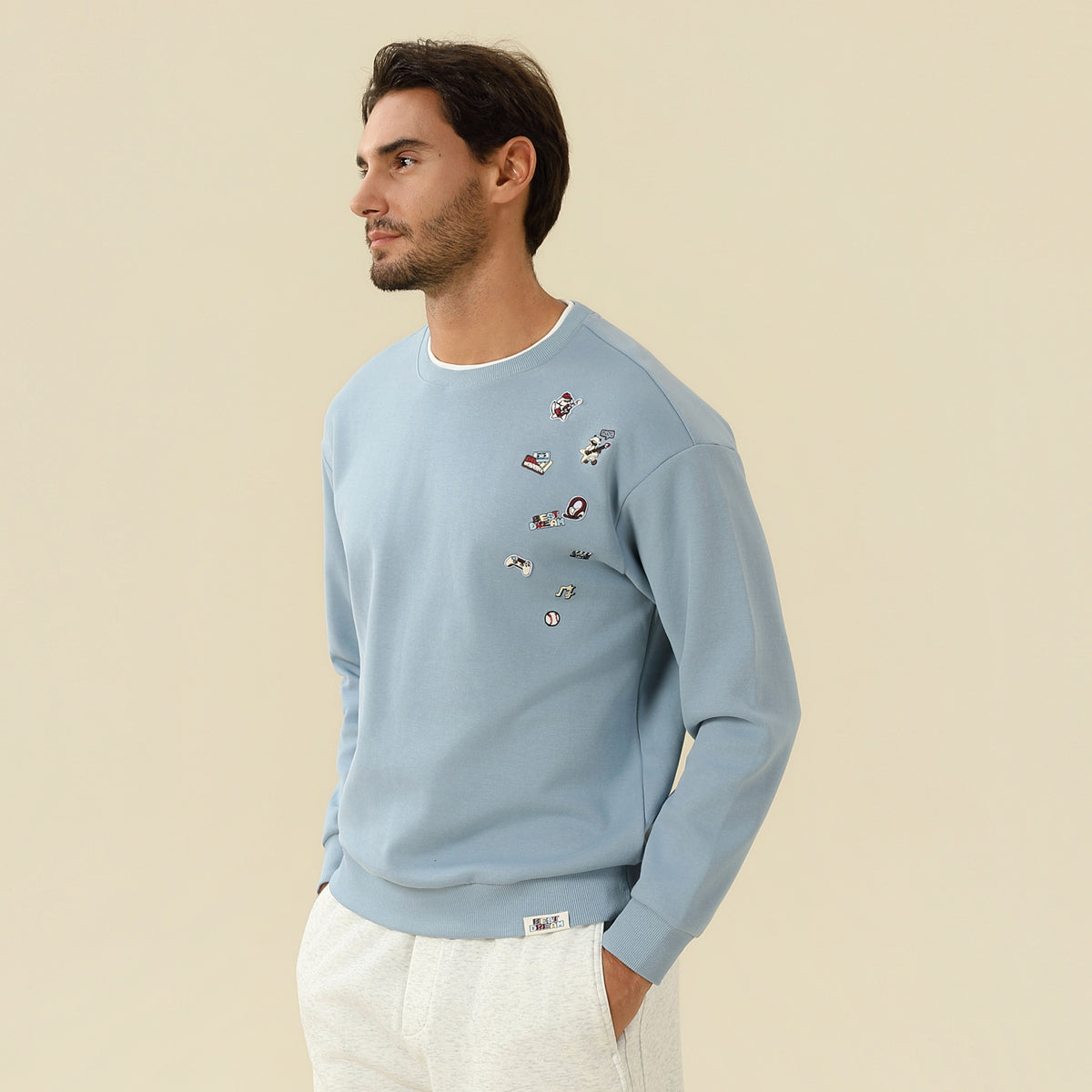 Embroidery Sweatshirt For Men