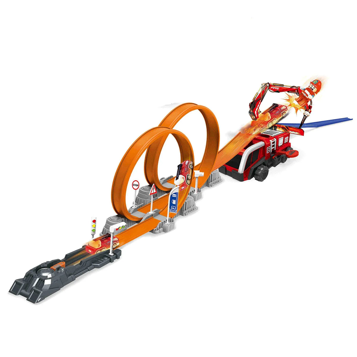 1-3Y Red Rail Car Set for Boys Image