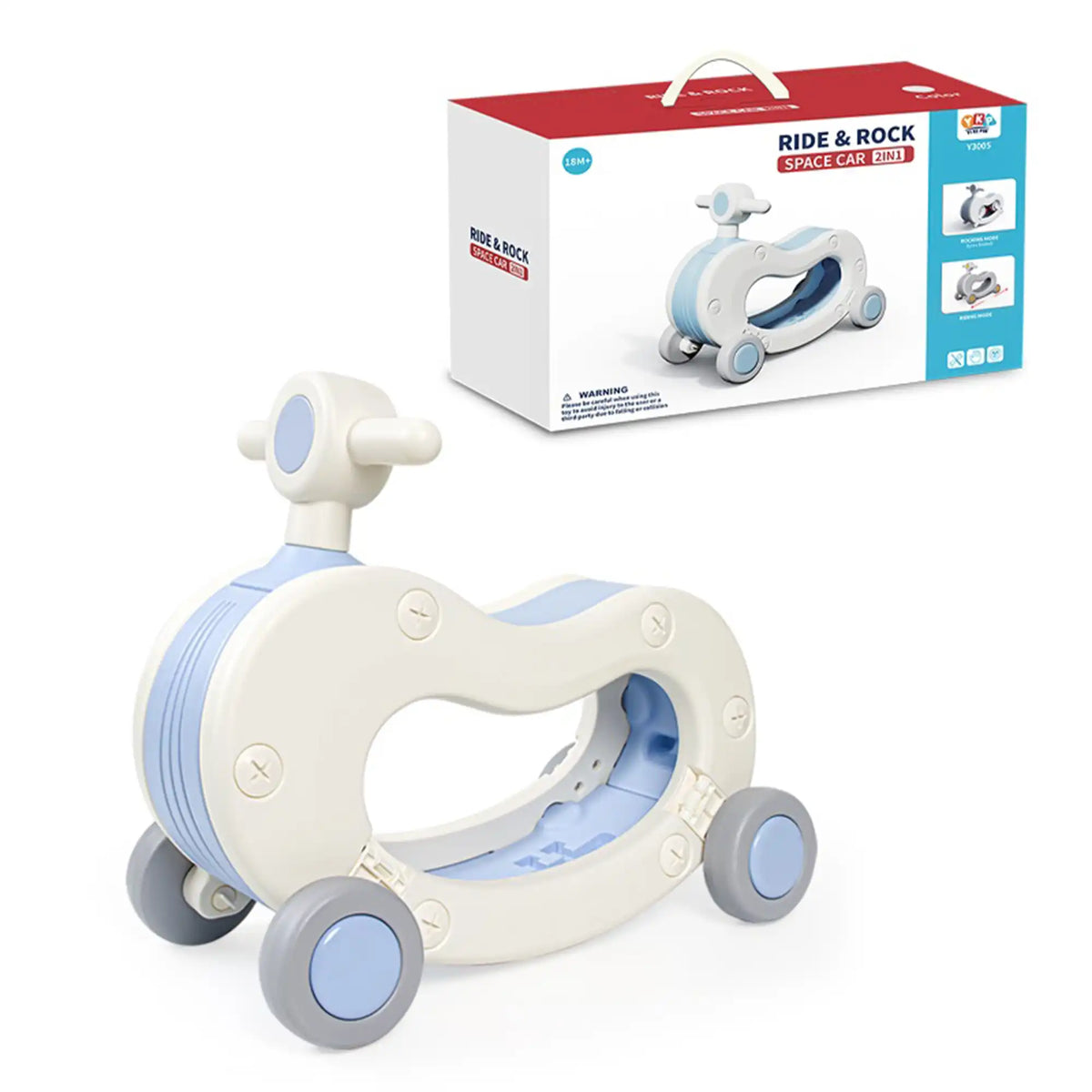 18M - 6Y Blue Rocking Horse Image