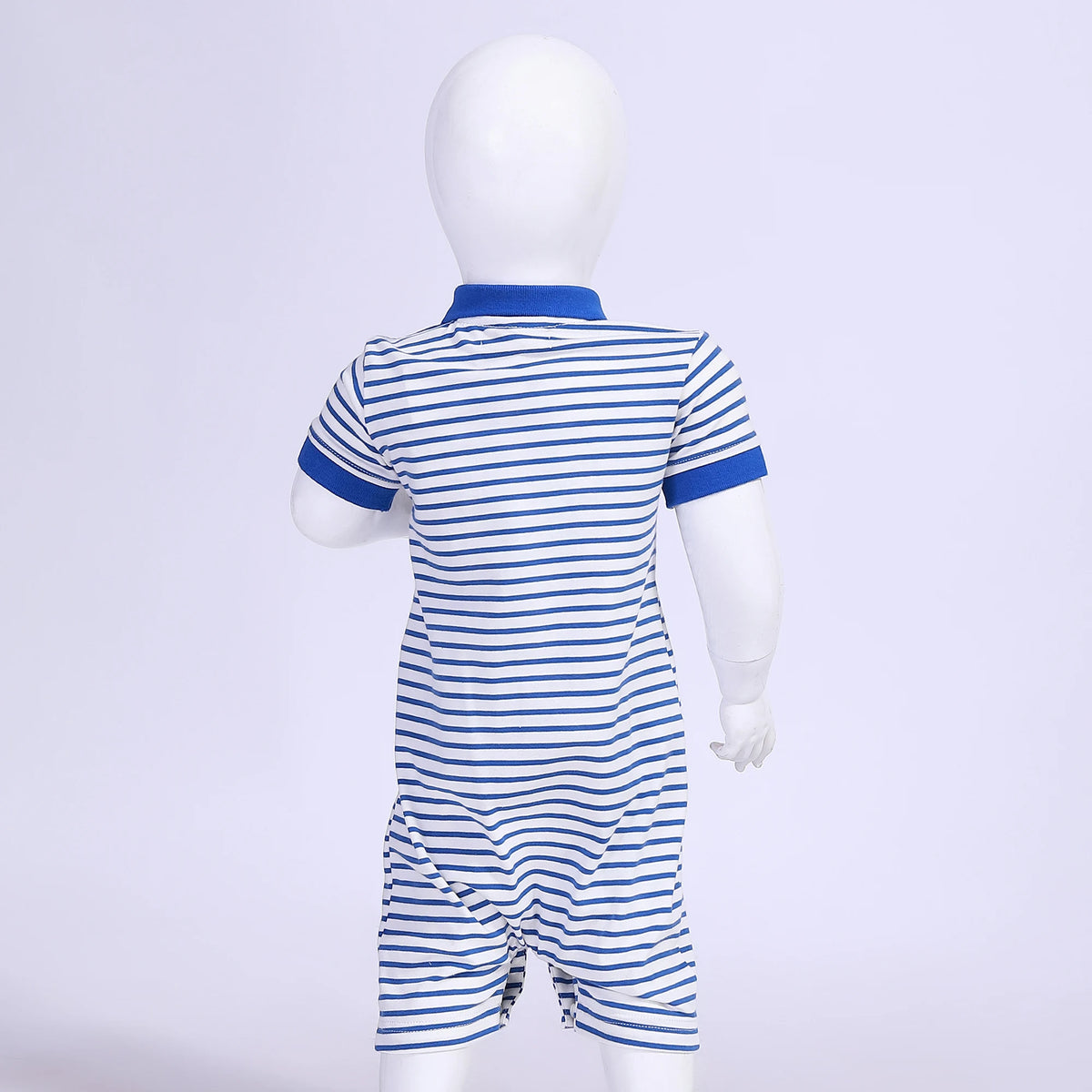 Striped Romper for Baby Boy Image