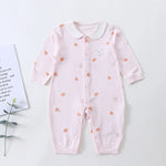 Pink Printed Pajamas Romper for Baby Image